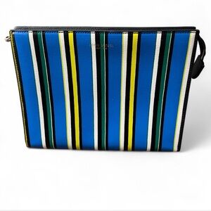 Henri Bendel Limited edition striped clutch